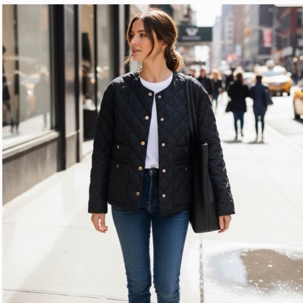 Jason Wu Black Quilted Puffer Jacket